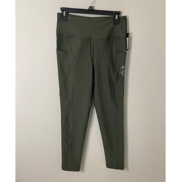 NWT New Free Ride Equestrian Define Full Seat Riding Leggings, Olive Size XS - Picture 1 of 4